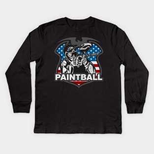 American Paintball Kids Long Sleeve T-Shirt